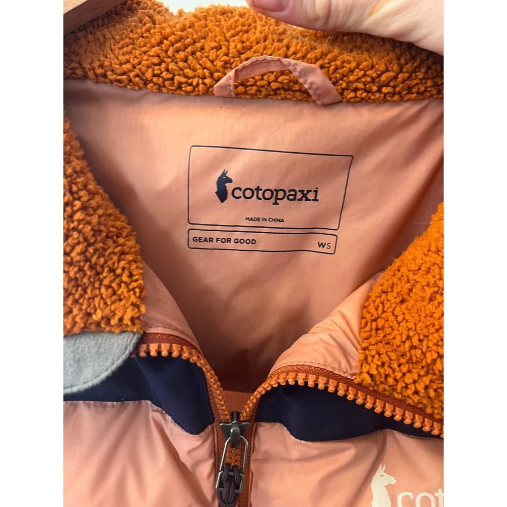 Cotopaxi Solazo Down Vest Womens Small Maritime/Mezcal Colorblock - Picture 9 of 9